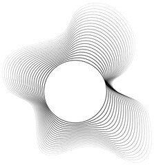 Circle liquid shape overlapping halftone for badges, tag, logo, banner