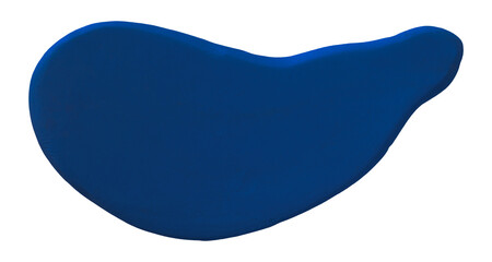 Plasticine is a blue brush isolated on a transparent background.
