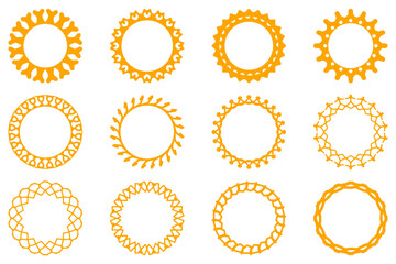 Decorative ornament frame set design
