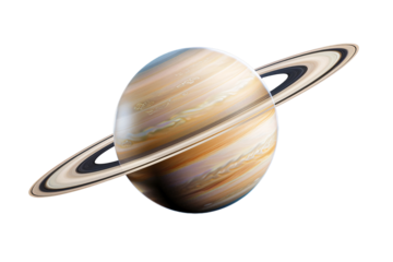 a planet with rings in space