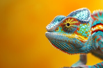 Vibrant Chameleon Close-Up: chameleon