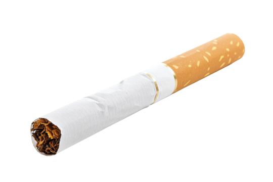 a cigarette with a broken cigarette