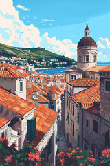 Obraz premium Charming Haven - Dubrovnik Old Town