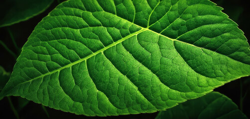 Fototapeta premium Lush Green Leaf Texture