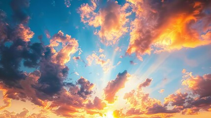 ethereal colorful clouds at sunset dreamy sky photography