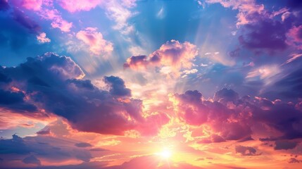 ethereal colorful clouds at sunset dreamy sky photography