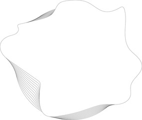 Circle fluid white overlapping for banner, web, badges, tag