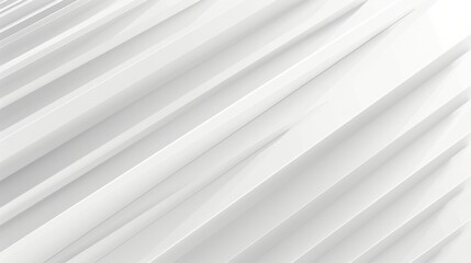 Obraz premium Abstract White Geometric Background, Generative AI