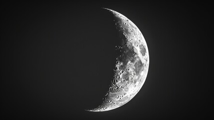 Stunning Crescent Moon Generative AI