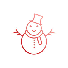Snowman vector icon