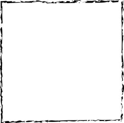 Naklejka premium Square frames brush strokes. Set of design elements