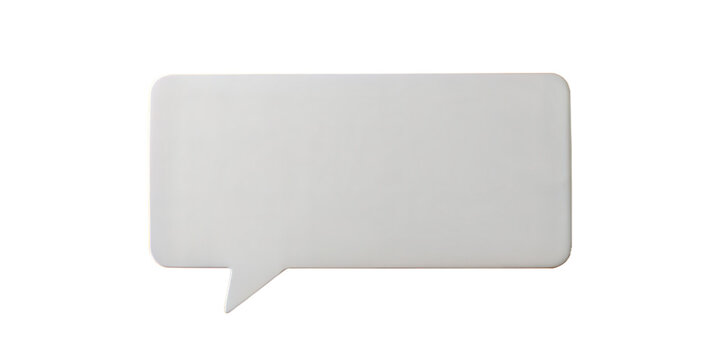 chat bubble or speech bubble isolated on white background