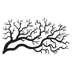 Flat design flower silhouettes illustration