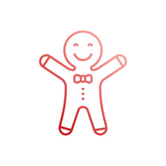 Gingerbread Man vector icon