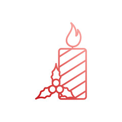 Candle vector icon