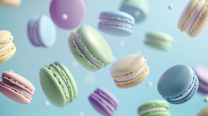 Obraz premium background of colorful stuffed cookies