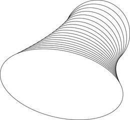 Oval white frame overlapping for badges, logo, label, banner