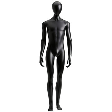 Black mannequin cut out