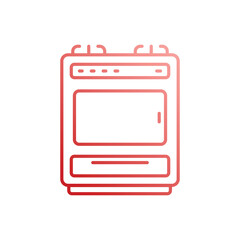 Stove vector icon