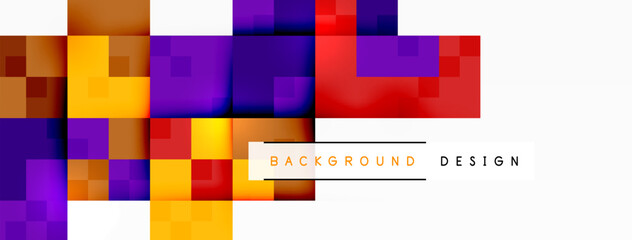 Dynamic colorful squares background. Vector Illustration For Wallpaper, Banner, Background, Card, Book Illustration, landing page