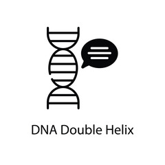 DNA Double Helix vector icon