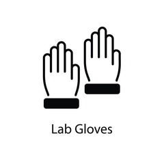 Lab Gloves vector icon