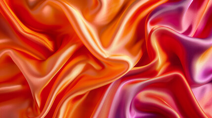Obraz premium Orange and Crimson silk background 
