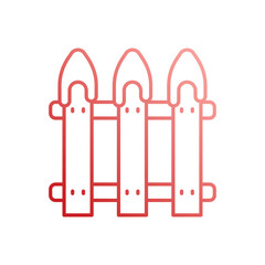 Fence vector icon