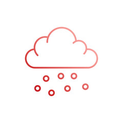 Snowing vector icon