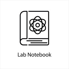 Lab Notebook vector icon