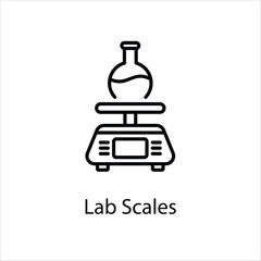 Lab Scales vector icon