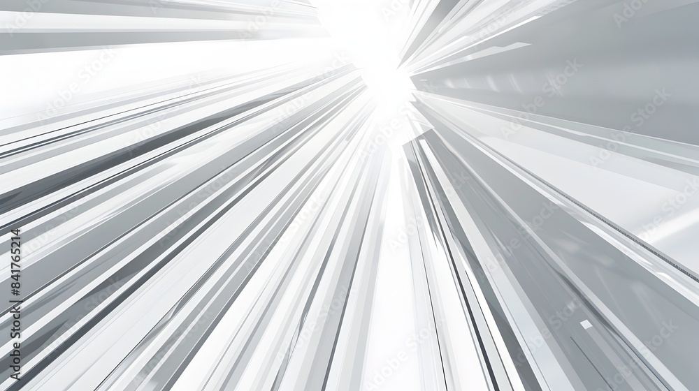 Poster straight lines graphic in minimalist monotone aesthetic with depth of field effect