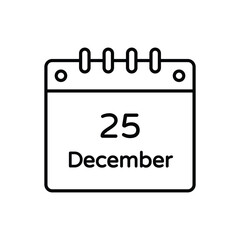 Christmas Day vector icon