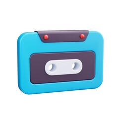 Obraz premium cassette tape 3d render icon