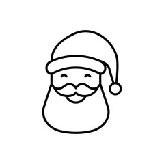 Santa Claus vector icon