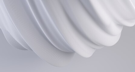 3d render of abstract detailed shape. Minimal futuristic background.	
