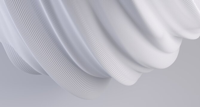 3d render of abstract detailed shape. Minimal futuristic background.	
