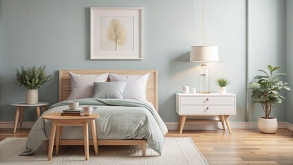 A sleek and stylish living room featuring minimalist decor, neutral tones