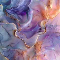 luxurious translucent fluid art AI generated