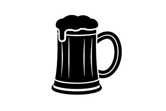 recommend clip art: bier Krug silhouette vector illustration