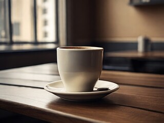 Obraz premium Coffee cup on the table