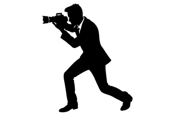 vector silhouette phonography man 