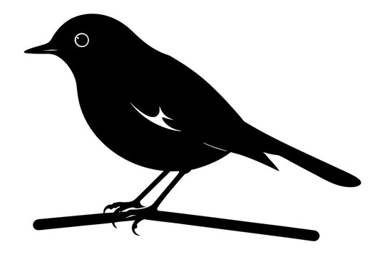 recommend clip art: robin bird silhouette vector illustration
