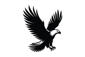 Obraz premium Eagle Bird Vector Silhouette Illustration