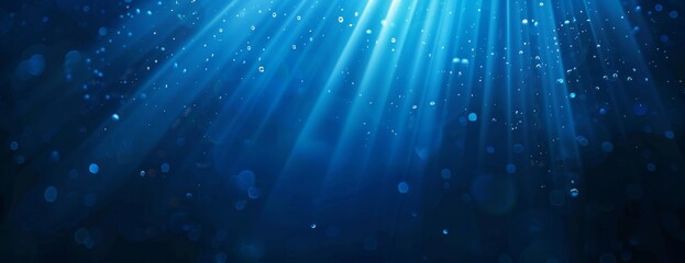 Obraz premium Underwater Light Rays - Generative AI