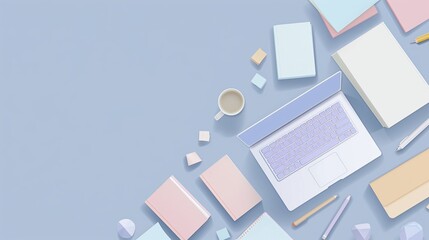 Creative idea coming to mind - digital storytelling, homeschooling, online education, e-learning, virtual classroom, freelance,  creative blog, idea generation concept - background wallpaper