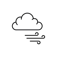 Windy vector icon