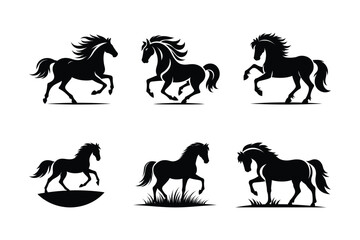 Horse Vector Silhouette Illustration