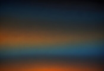 Obraz premium Grainy gradient background black blue and orange color abstract wave backdrop, noise texture effect, banner poster header design