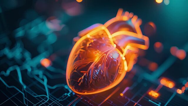 Machine learning algorithms analyze patient data from wearable devices to alert physicians to early warning signs of a potential heart attack allowing for timely intervention.